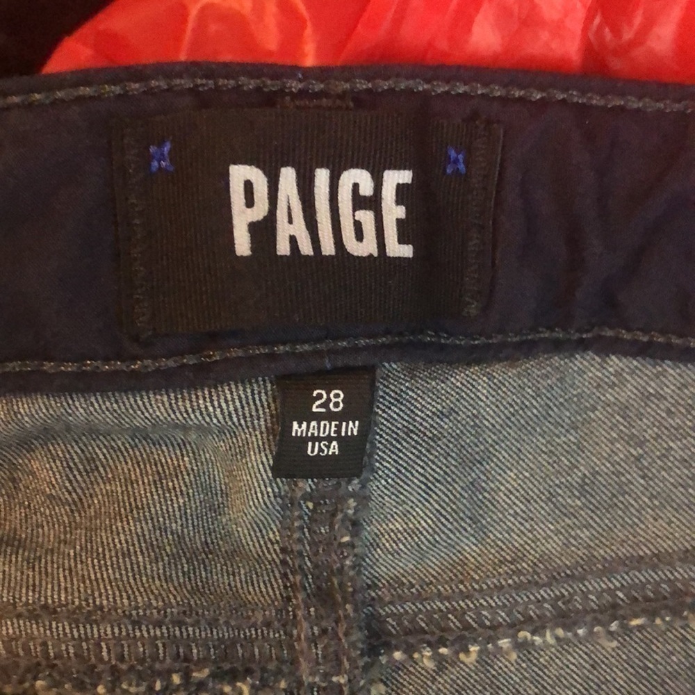 Paige Skyline Ankle Peg Jeans Dark 28 - Picture 6 of 7